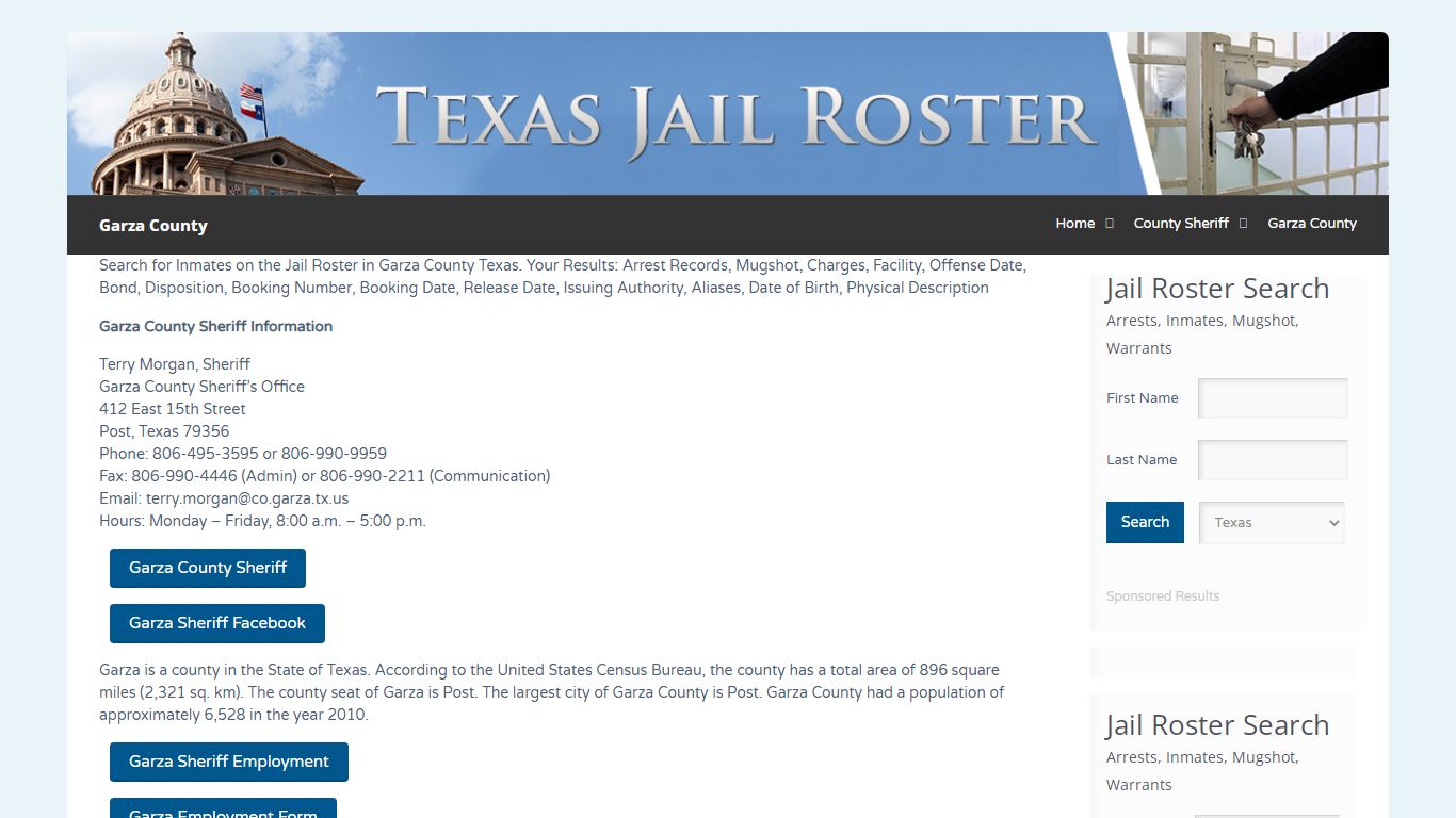 Garza County | Jail Roster Search