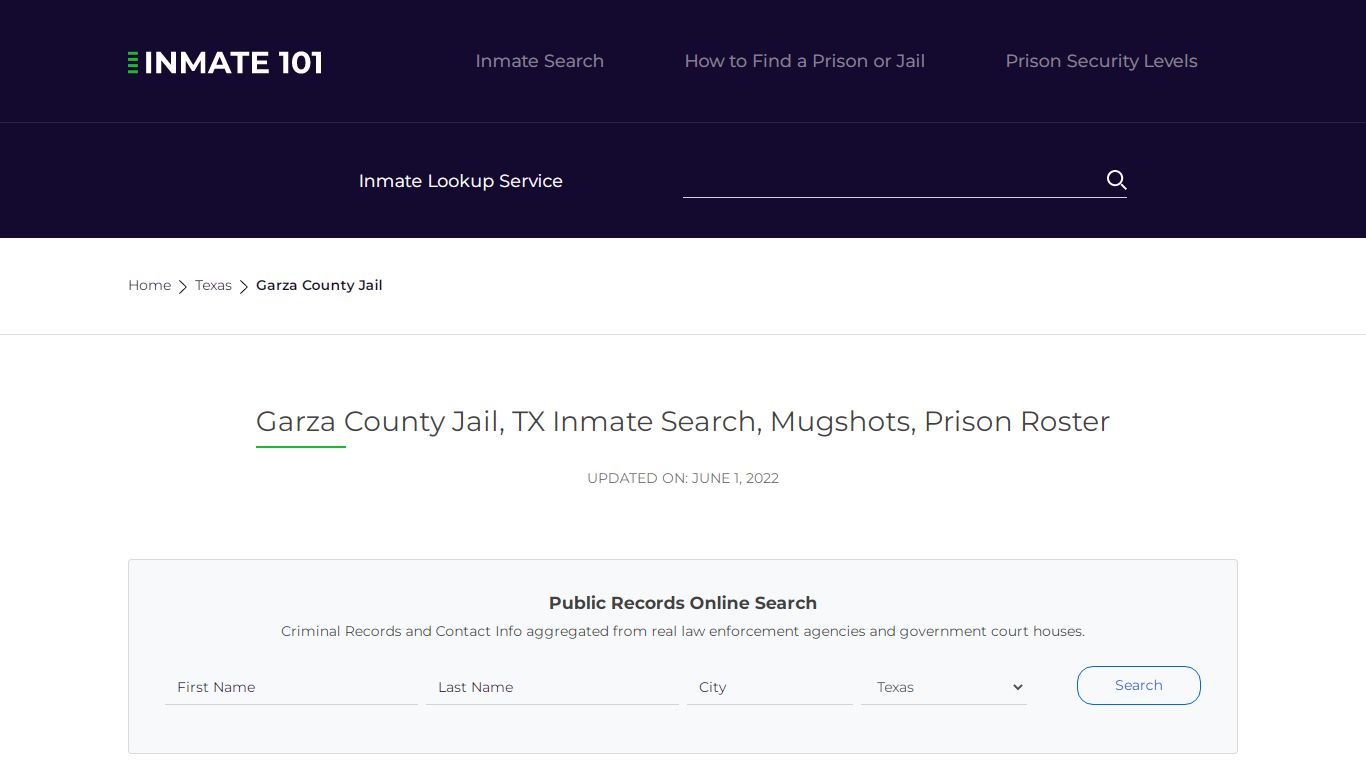 Garza County Jail, TX Inmate Search, Mugshots, Prison Roster
