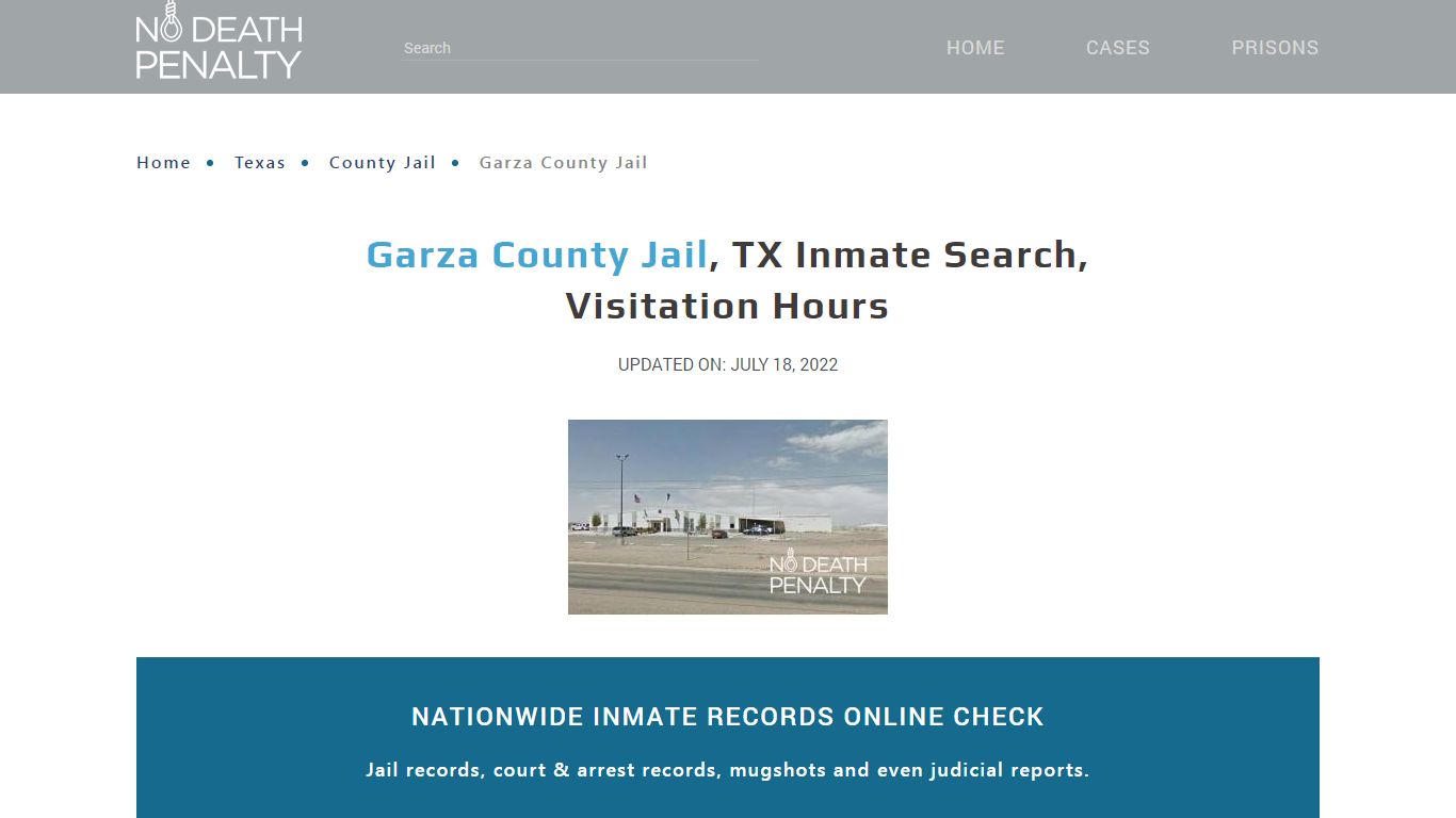 Garza County Jail, TX Inmate Search, Visitation Hours
